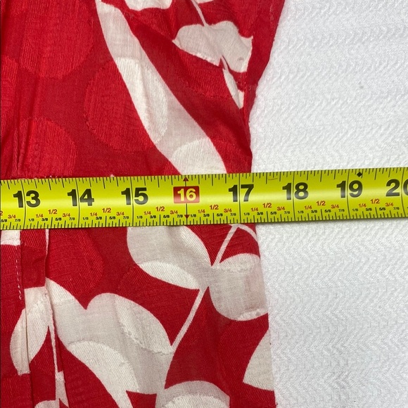 Robbie Bee Dress Midi Sleeveless Floral Grosgrain Ribbon Pink White Size 14 - Picture 6 of 11